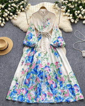 Printing European style dress court style formal dress