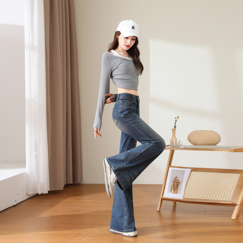 Lengthen retro pants spicegirl jeans for women