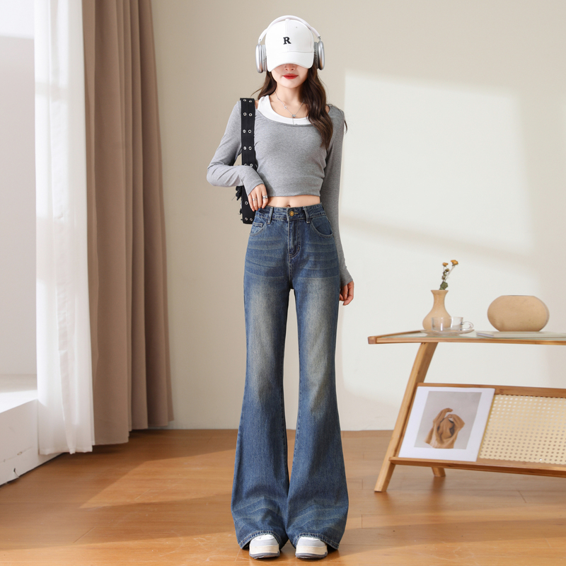 Lengthen retro pants spicegirl jeans for women