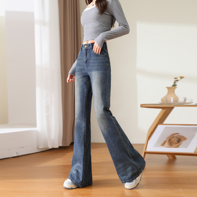 Lengthen retro pants spicegirl jeans for women