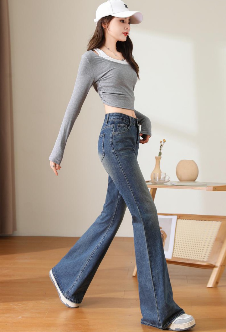 Lengthen retro pants spicegirl jeans for women