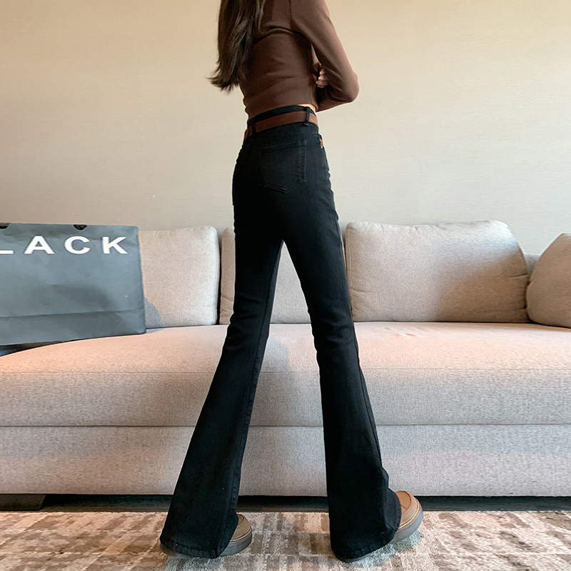 Autumn elasticity jeans lengthen pants for women