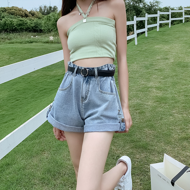 High waist all-match shorts Korean style trousers