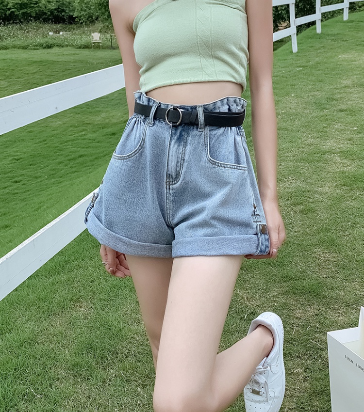 High waist all-match shorts Korean style trousers