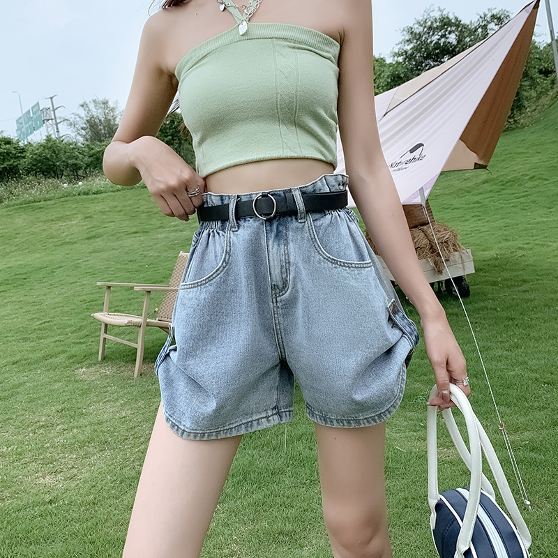 High waist all-match shorts Korean style trousers