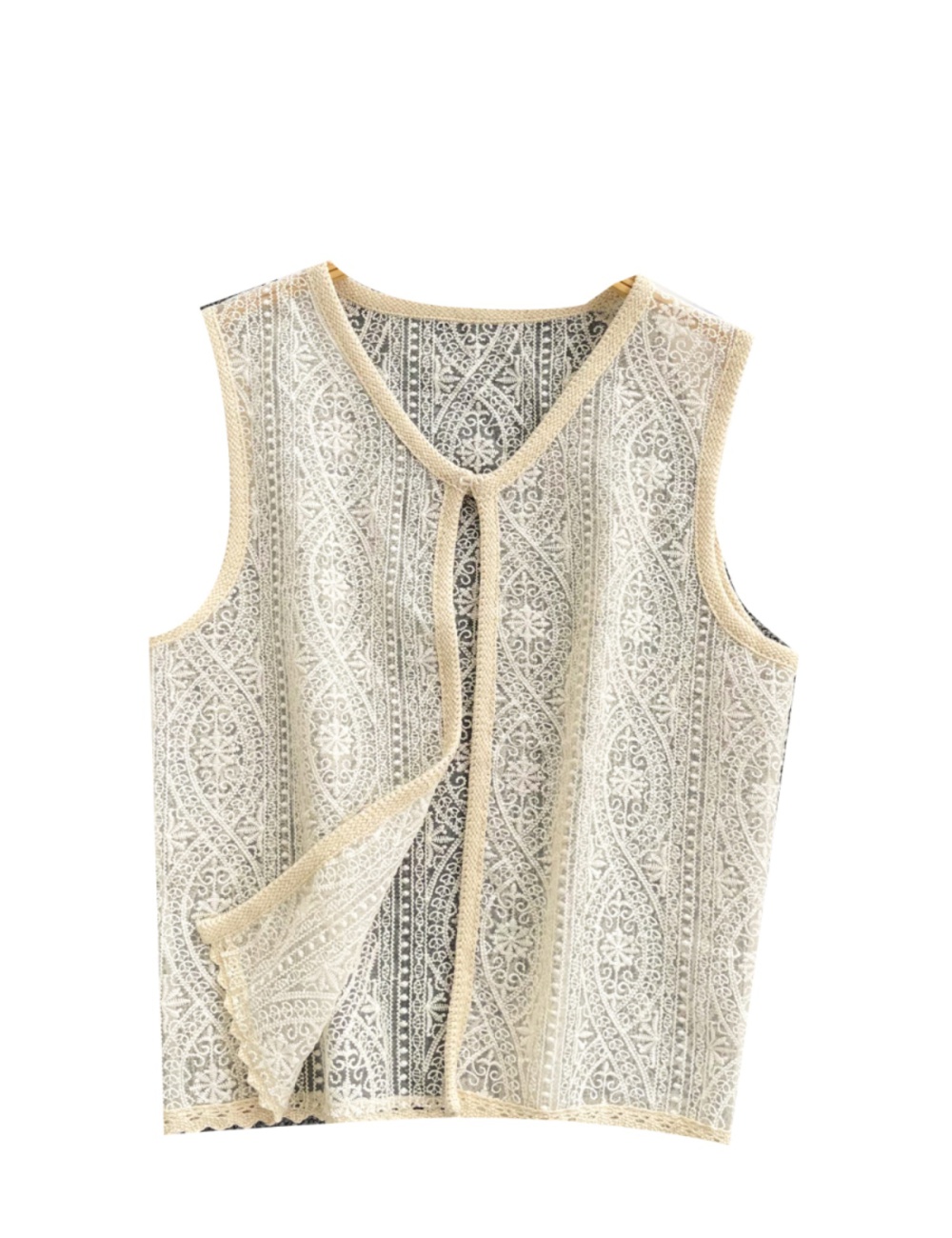 All-match retro tops crochet cardigan for women