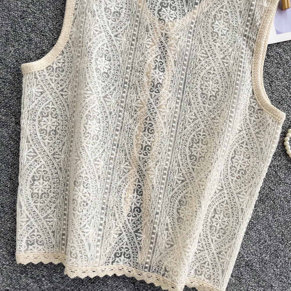 All-match retro tops crochet cardigan for women