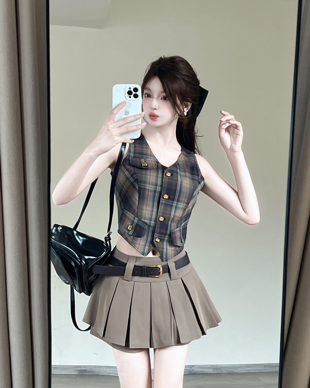 Chanelstyle waistcoat retro skirt 2pcs set for women