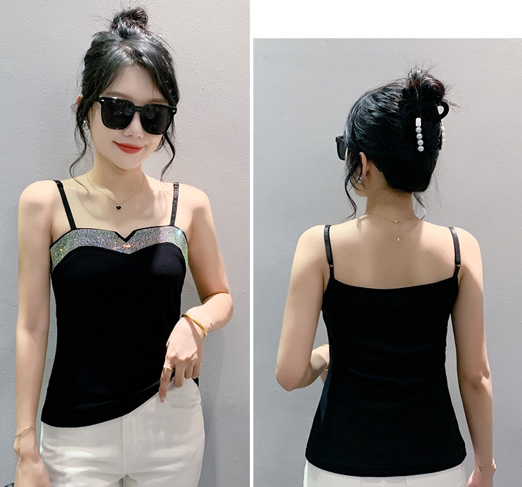 Temperament gauze double vest for women