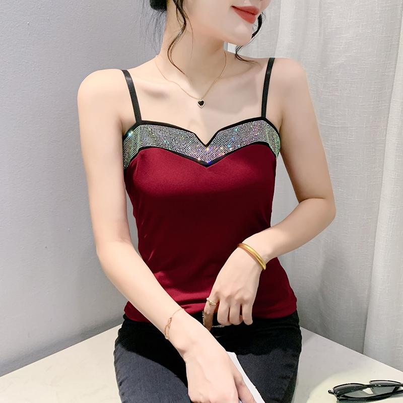 Temperament gauze double vest for women