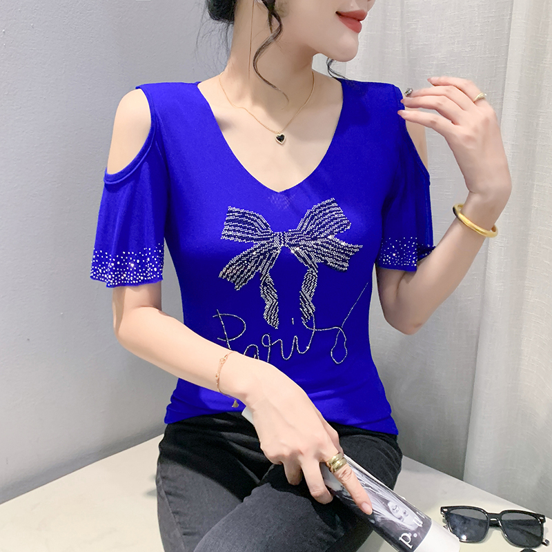 Gauze summer all-match T-shirt for women