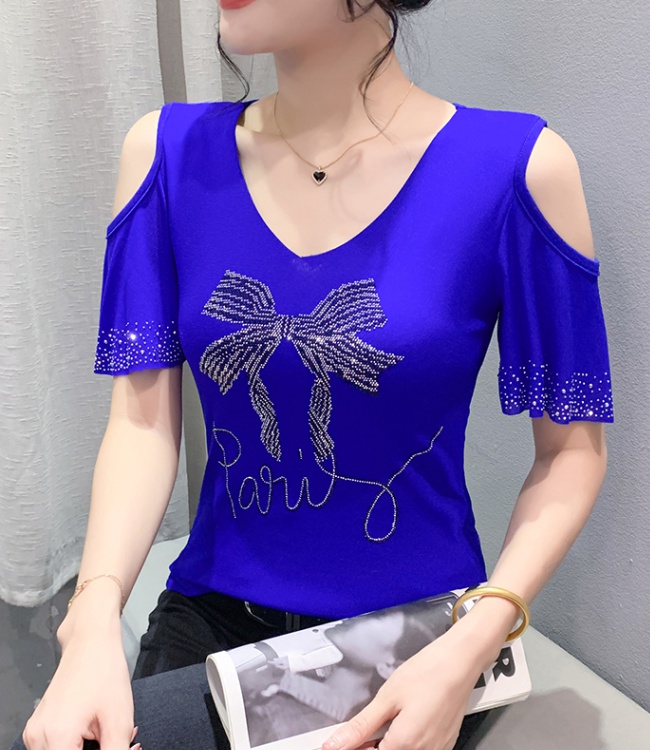 Gauze summer all-match T-shirt for women