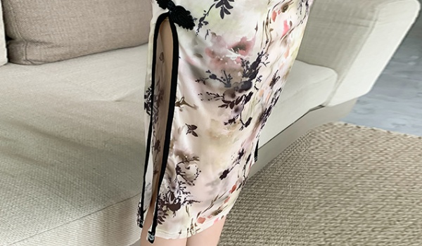 Chinese style split cheongsam summer sexy dress for women