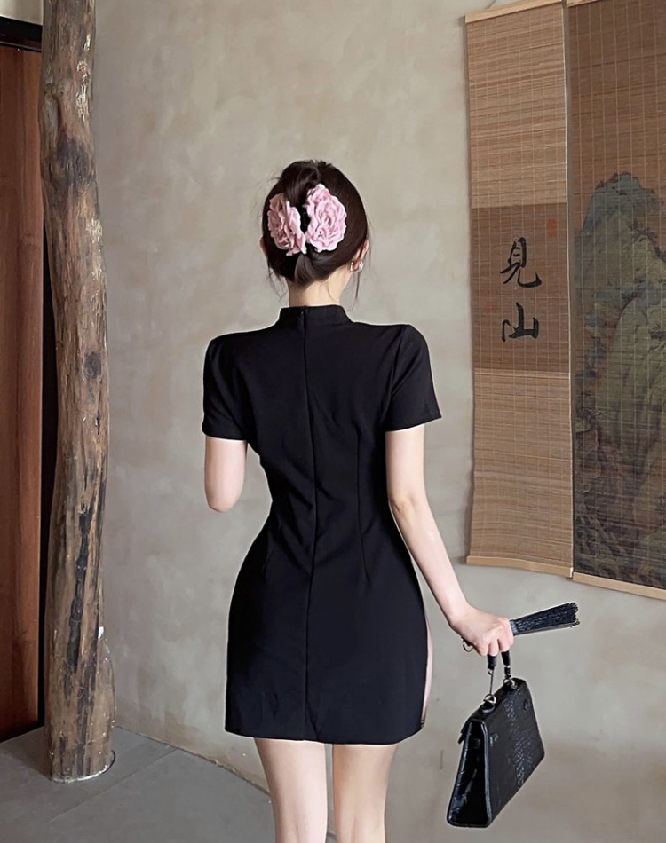 Chinese style long dress package hip cheongsam for women