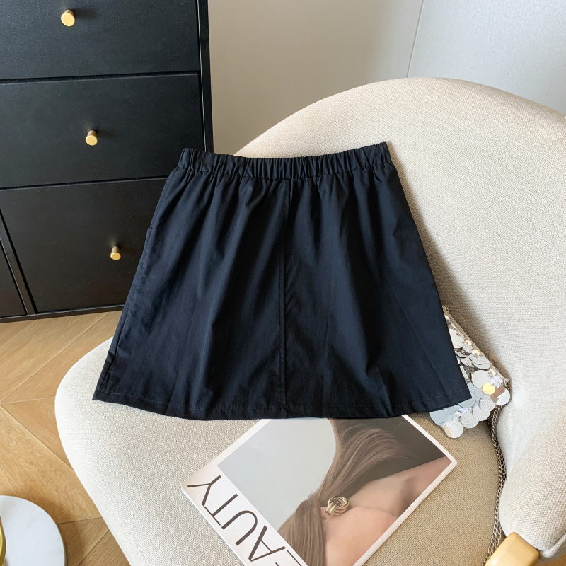 Elastic waist skirt slim work clothing for women