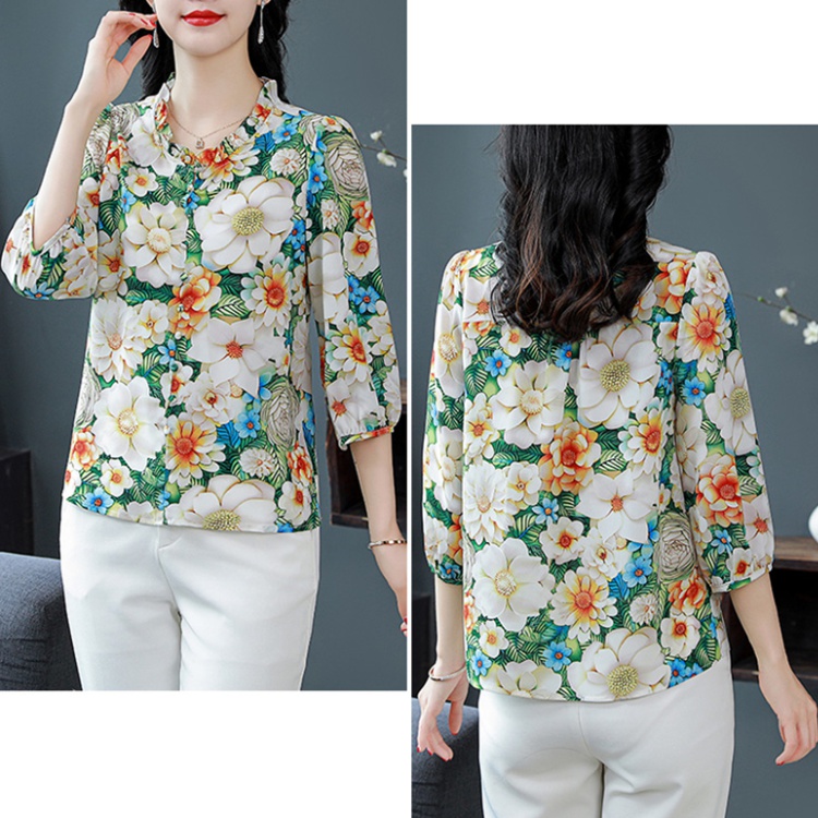 Chiffon small shirt Cover belly shirt for women