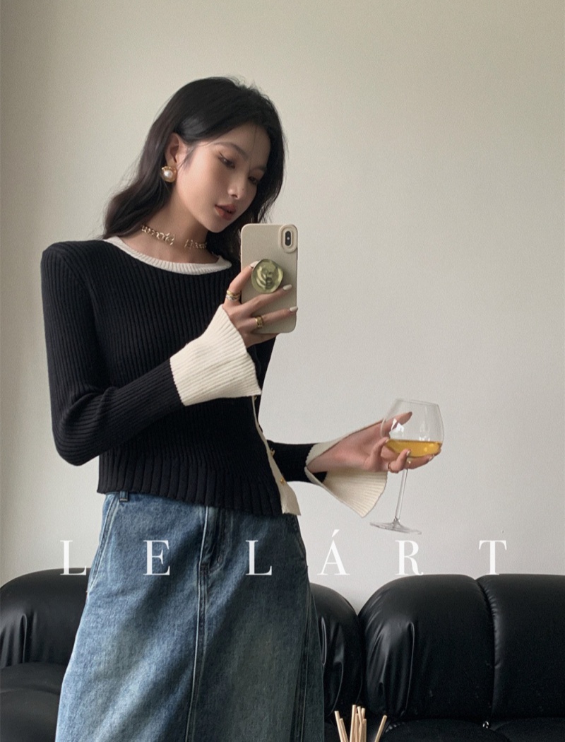 Western style Korean style sweater for women