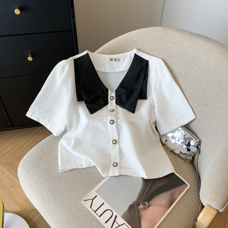 Summer Western style show young niche all-match shirt