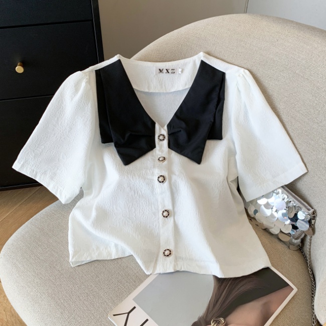 Summer Western style show young niche all-match shirt