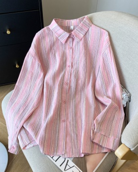 Stripe personality shirt sunscreen coat