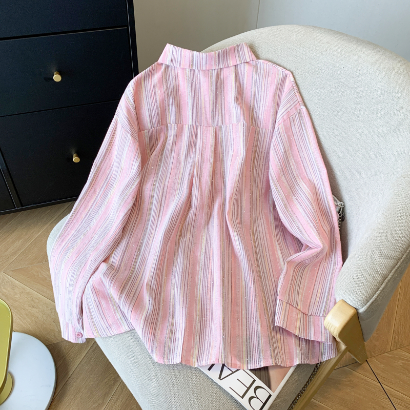 Stripe personality shirt sunscreen coat