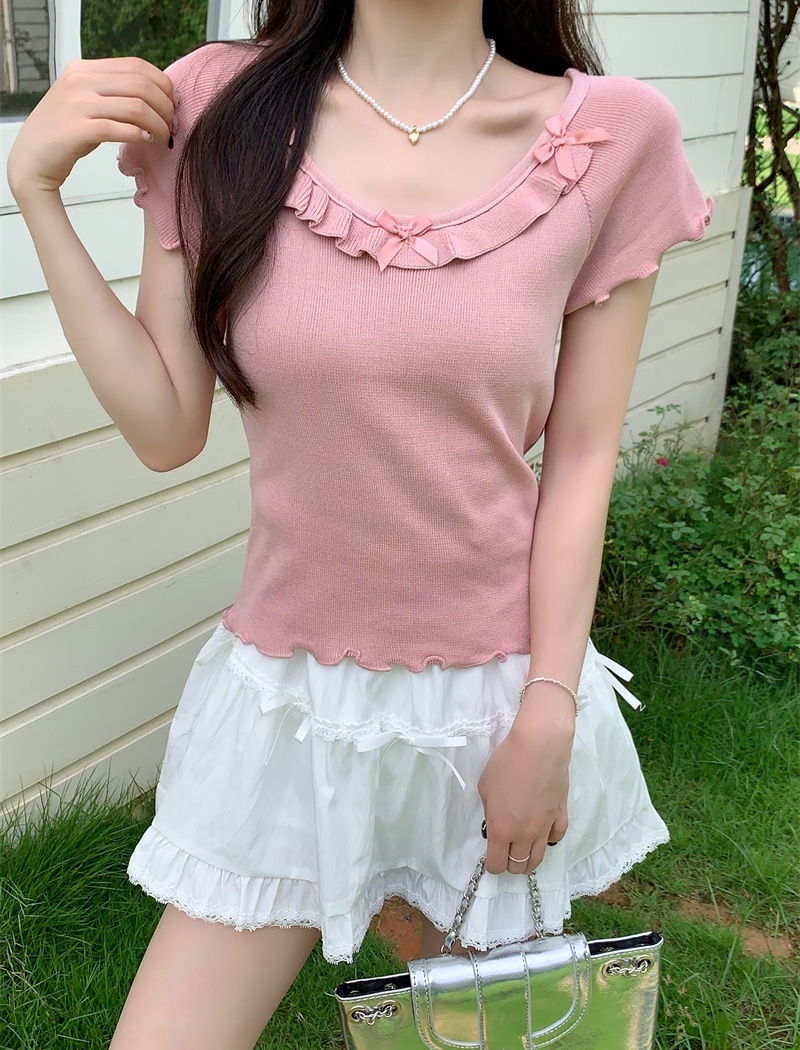 Enticement Korean style T-shirt short sleeve tops