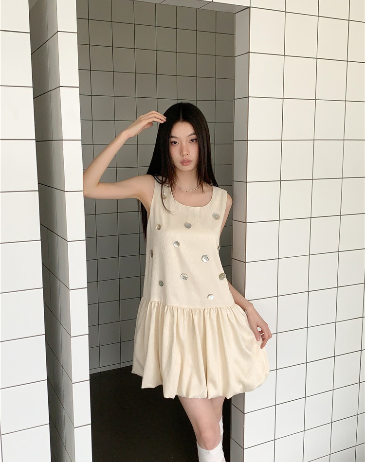 Liangsi white Sexy underwear loose shell dress