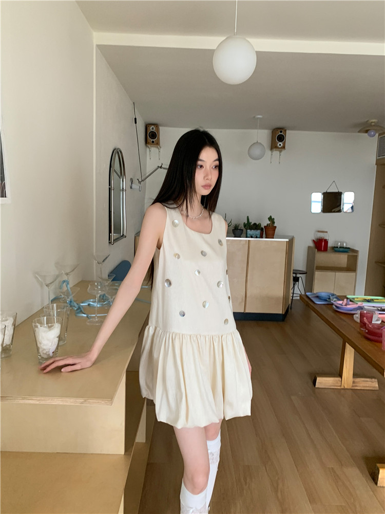 Liangsi white Sexy underwear loose shell dress