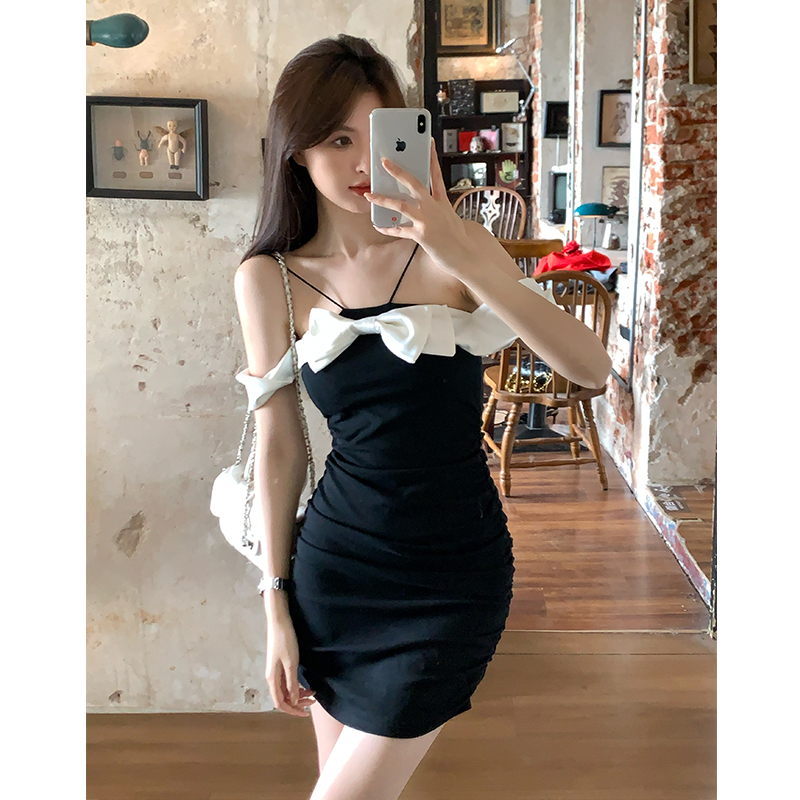 Sling small fellow spicegirl bow dress for women