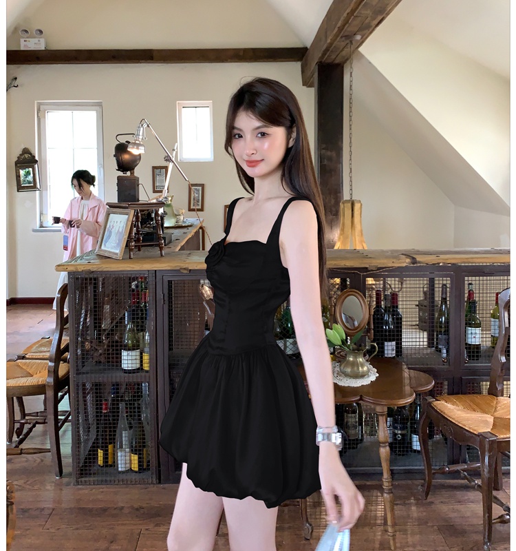 Sling enticement sweet ladies summer Hepburn style dress