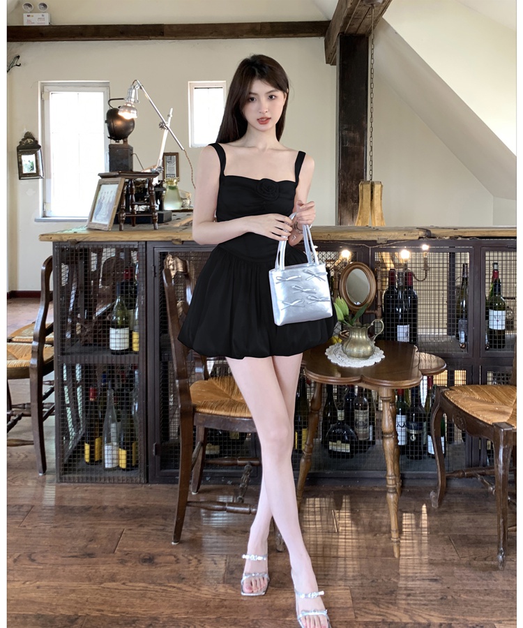 Sling enticement sweet ladies summer Hepburn style dress