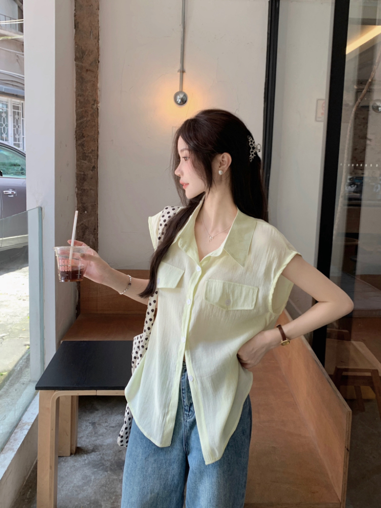 Summer lazy boats sleeve shirt temperament loose tops