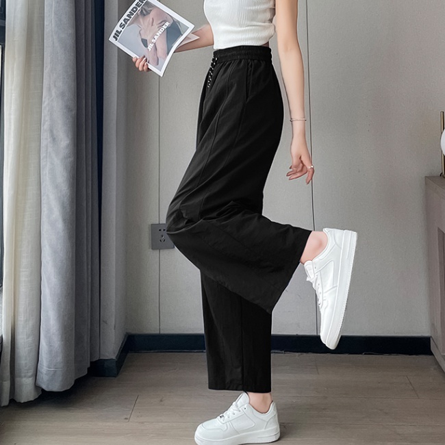 Wicking bloomers nine tenths wide leg pants for women