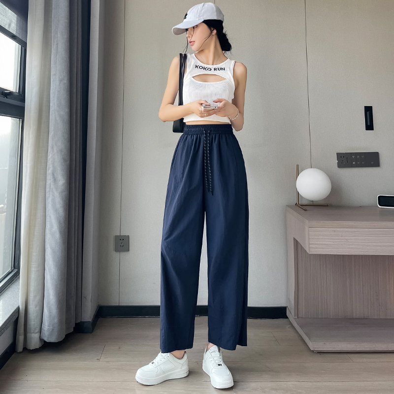 Wicking bloomers nine tenths wide leg pants for women