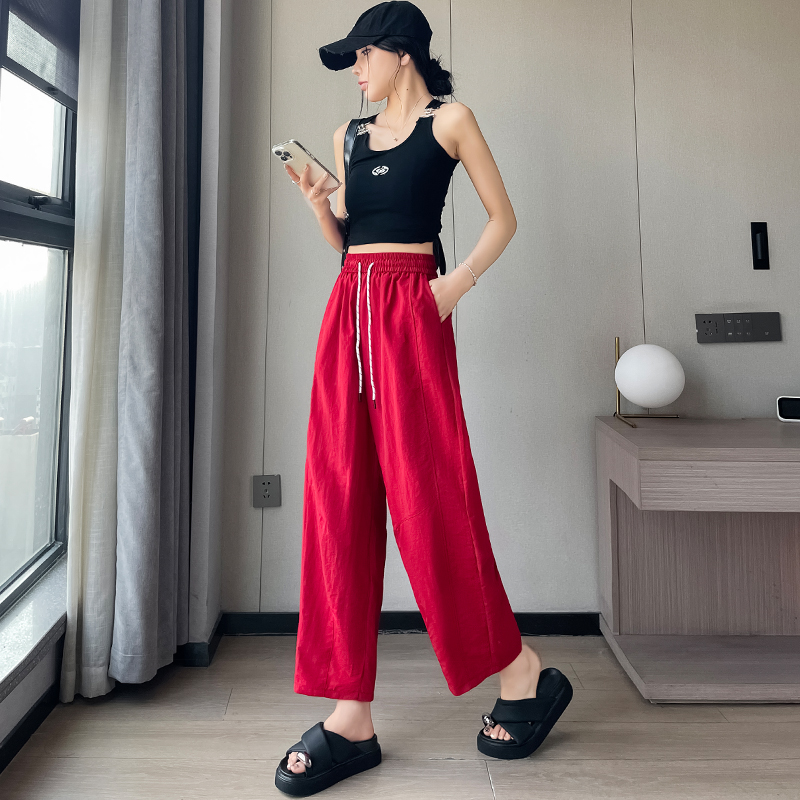 Wicking bloomers nine tenths wide leg pants for women