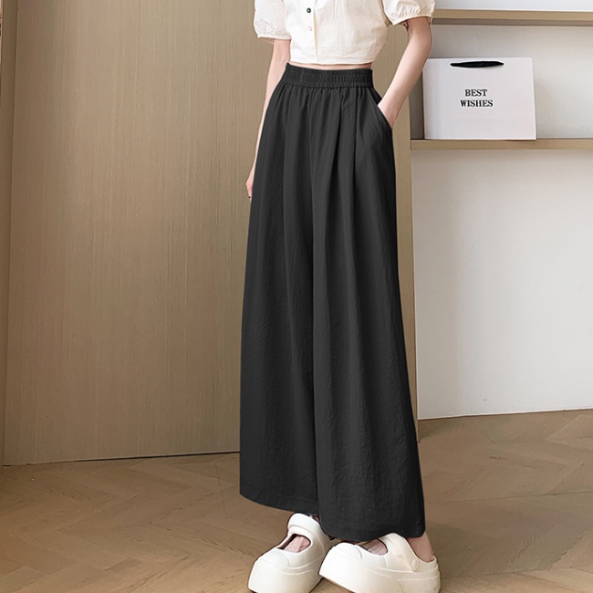 Summer nine tenths wide leg pants slim harem pants