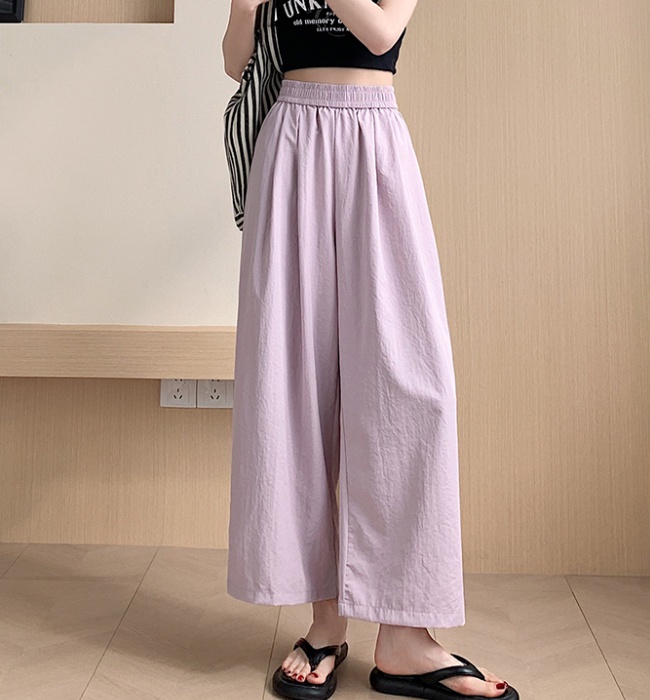 Summer nine tenths wide leg pants slim harem pants