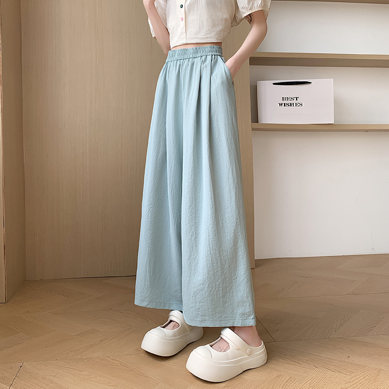 Summer nine tenths wide leg pants slim harem pants