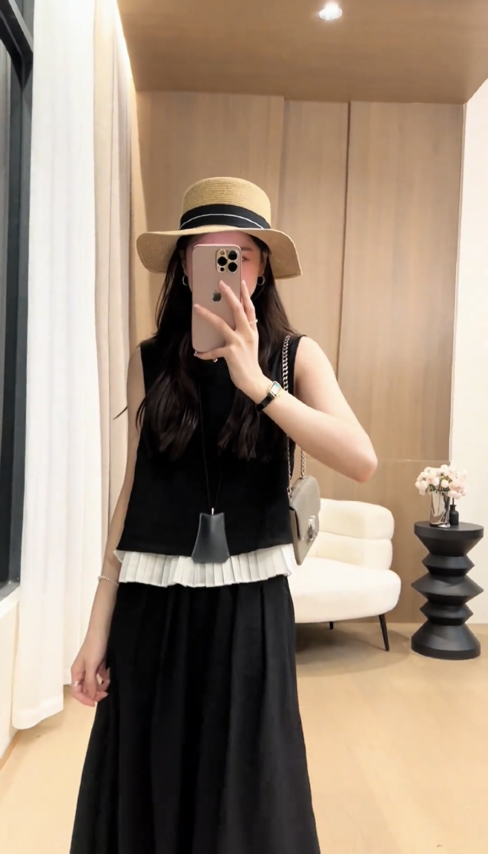 Summer fashion tops simple splice casual pants a set