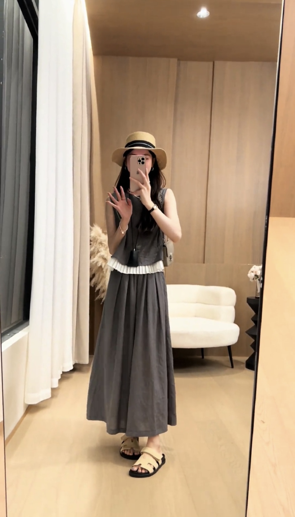 Summer fashion tops simple splice casual pants a set