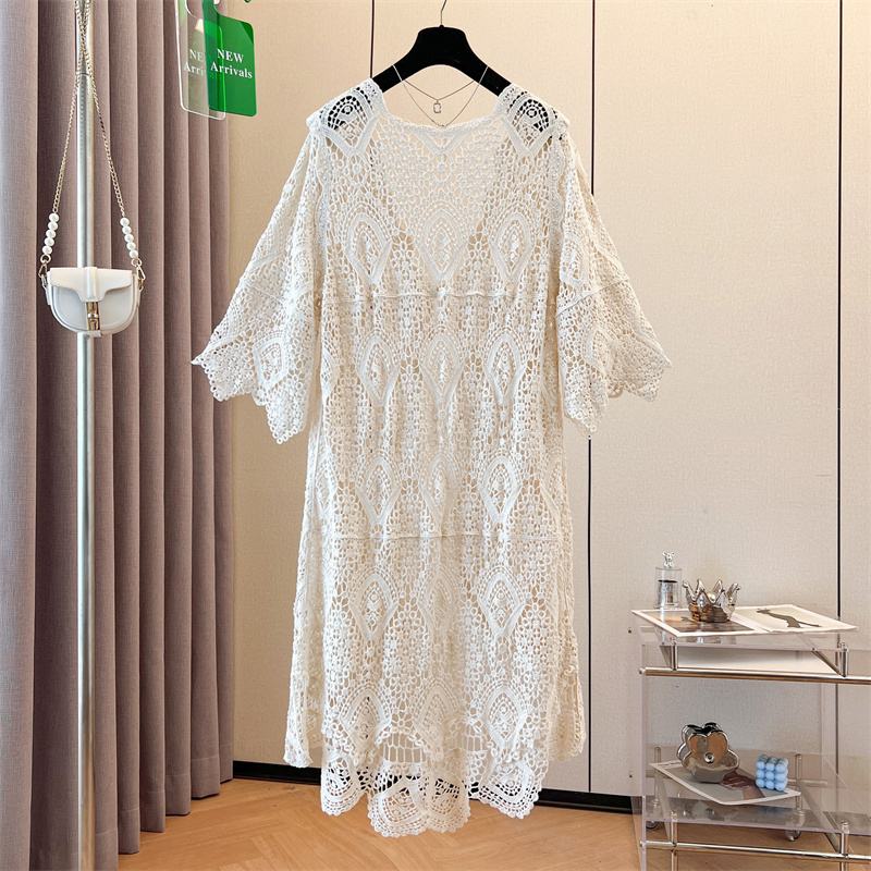 Loose national style smock summer sunscreen tops for women