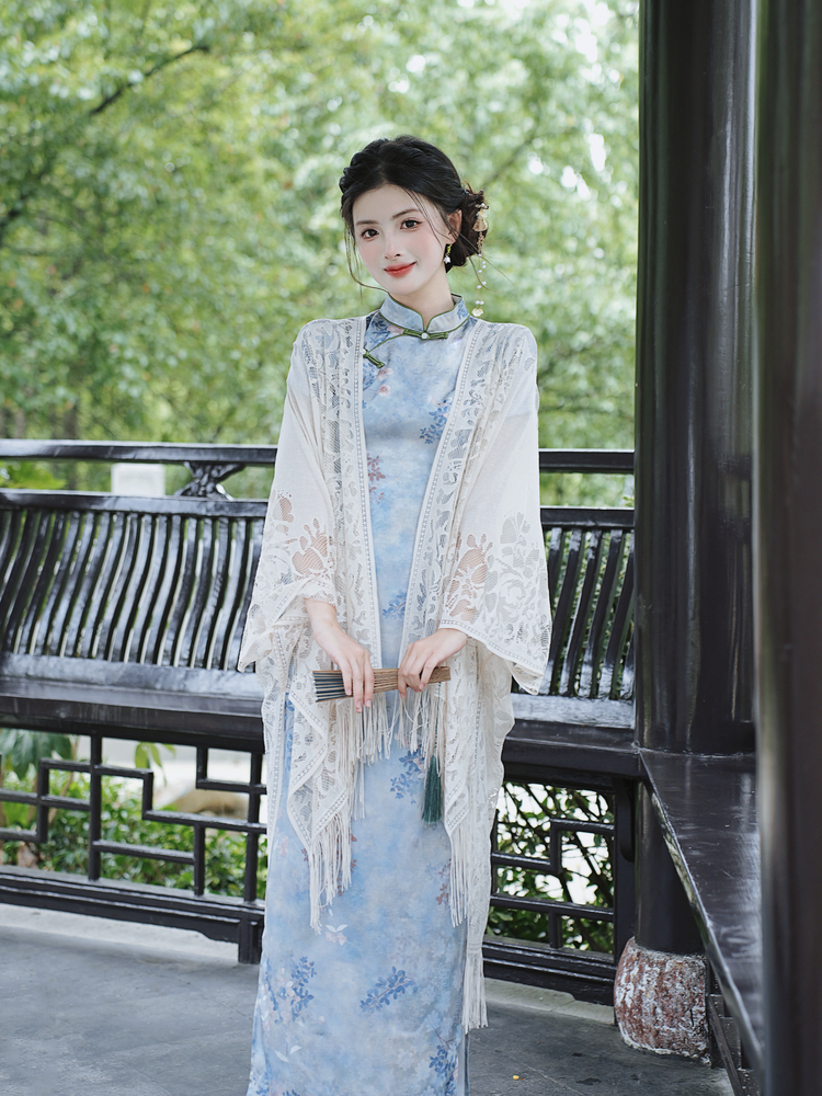 Tassels tender dress Chinese style cheongsam