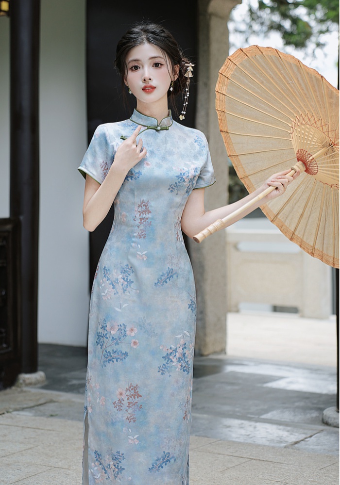 Tassels tender dress Chinese style cheongsam