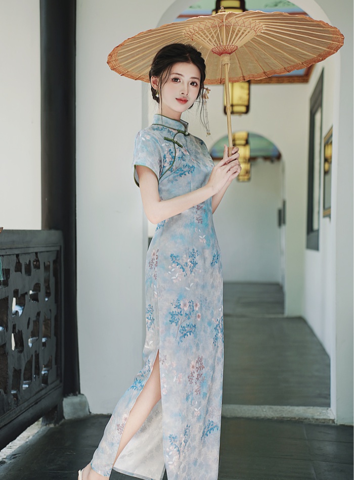 Tassels tender dress Chinese style cheongsam