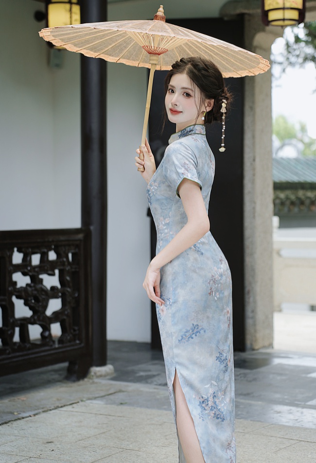 Tassels tender dress Chinese style cheongsam