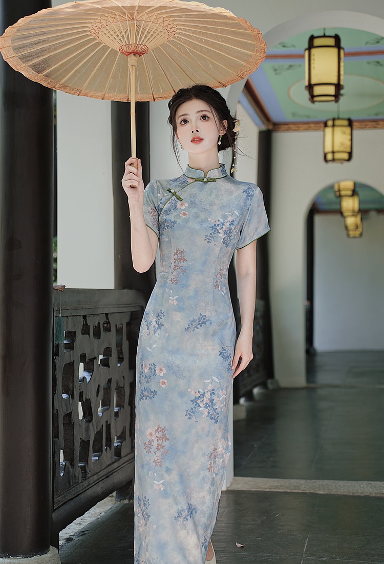 Tassels tender dress Chinese style cheongsam