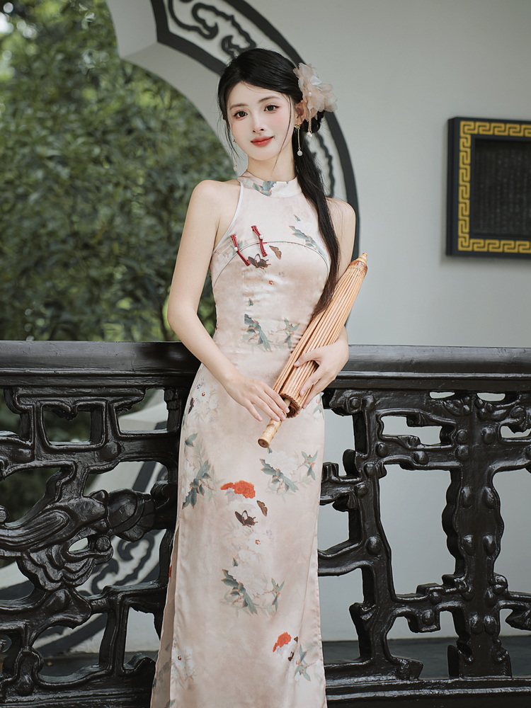 Couples colors cheongsam Chinese style dress