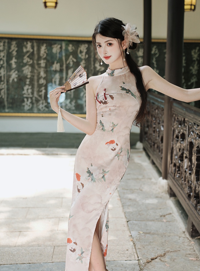 Couples colors cheongsam Chinese style dress