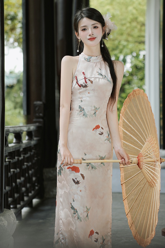 Couples colors cheongsam Chinese style dress