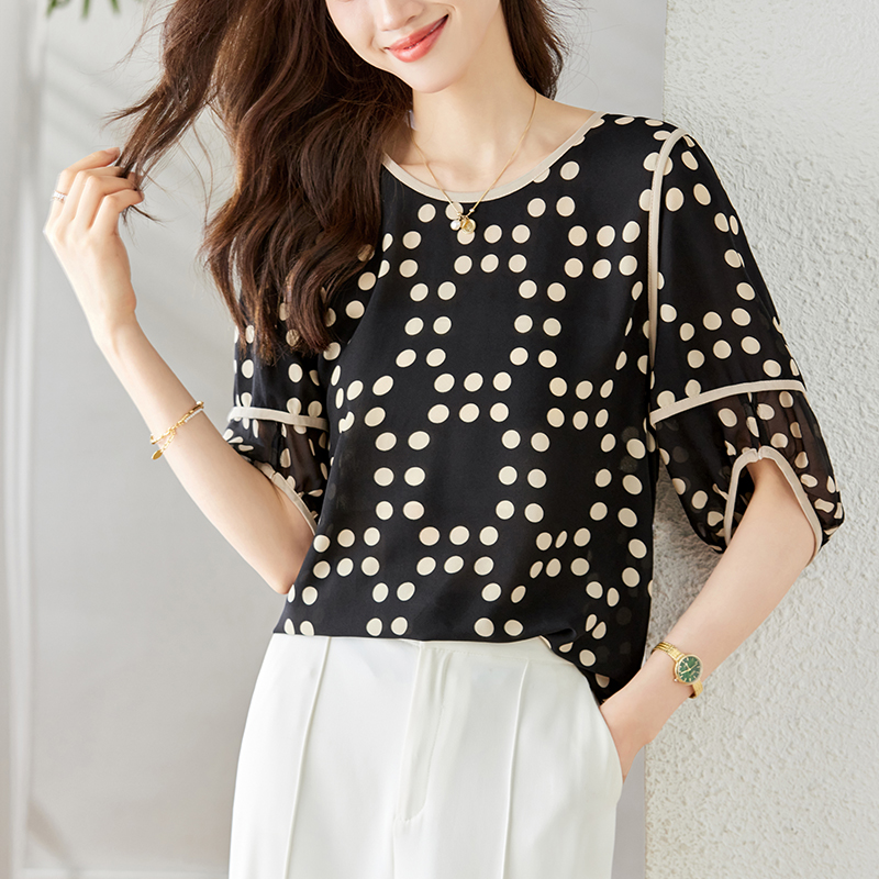 Summer show young shirt chiffon small shirt for women